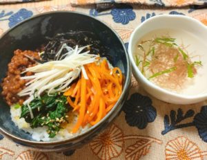 高キビで作る植物性100%のビビンバです。