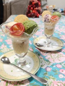 砂糖ゼロのパフェの写真です。